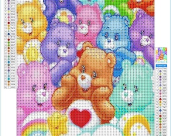 Colorful Bears DIY 5D Full Round Drill Diamond Painting