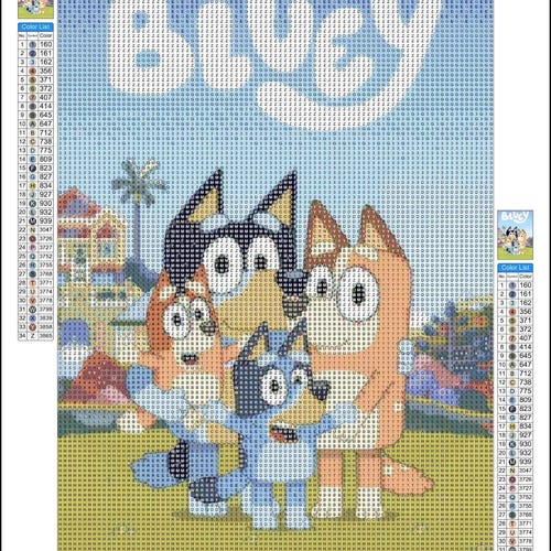 Bluey DIY 5D Full Round Drill Diamond Painting