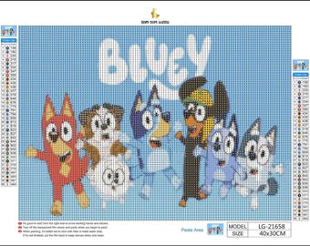 Bluey DIY 5D Full Round Drill Diamond Painting