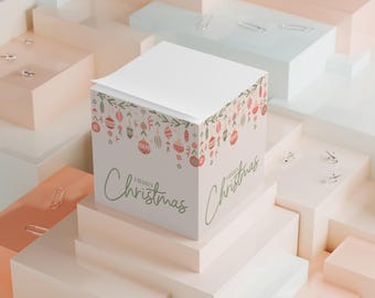 Merry Christmas Note Cube