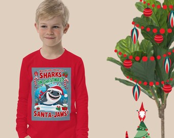 Santa Jaws long sleeve tee