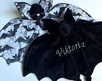 Peluche personalizado de murciélago para bebé