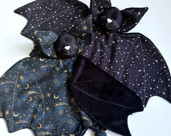 Manta personalizada de murciélago: regalo gótico de Halloween para baby shower
