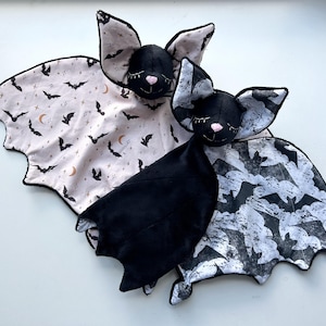 Baby Bat plush lovey blanket