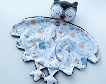 Manta de búho mágico para baby shower del pequeño mago Potter
