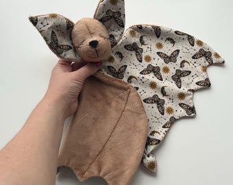 Animal lovey blanket: Brown Fruit Bat lovey