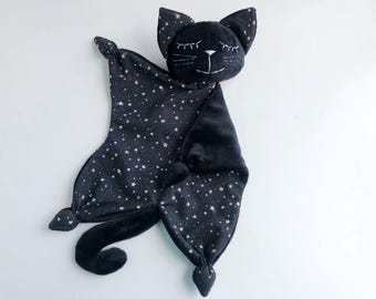 Baby lovey: cat plush blanket for cuddle