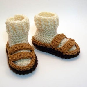 Hippie Sandals Crochet Baby Booties 0-6 Months