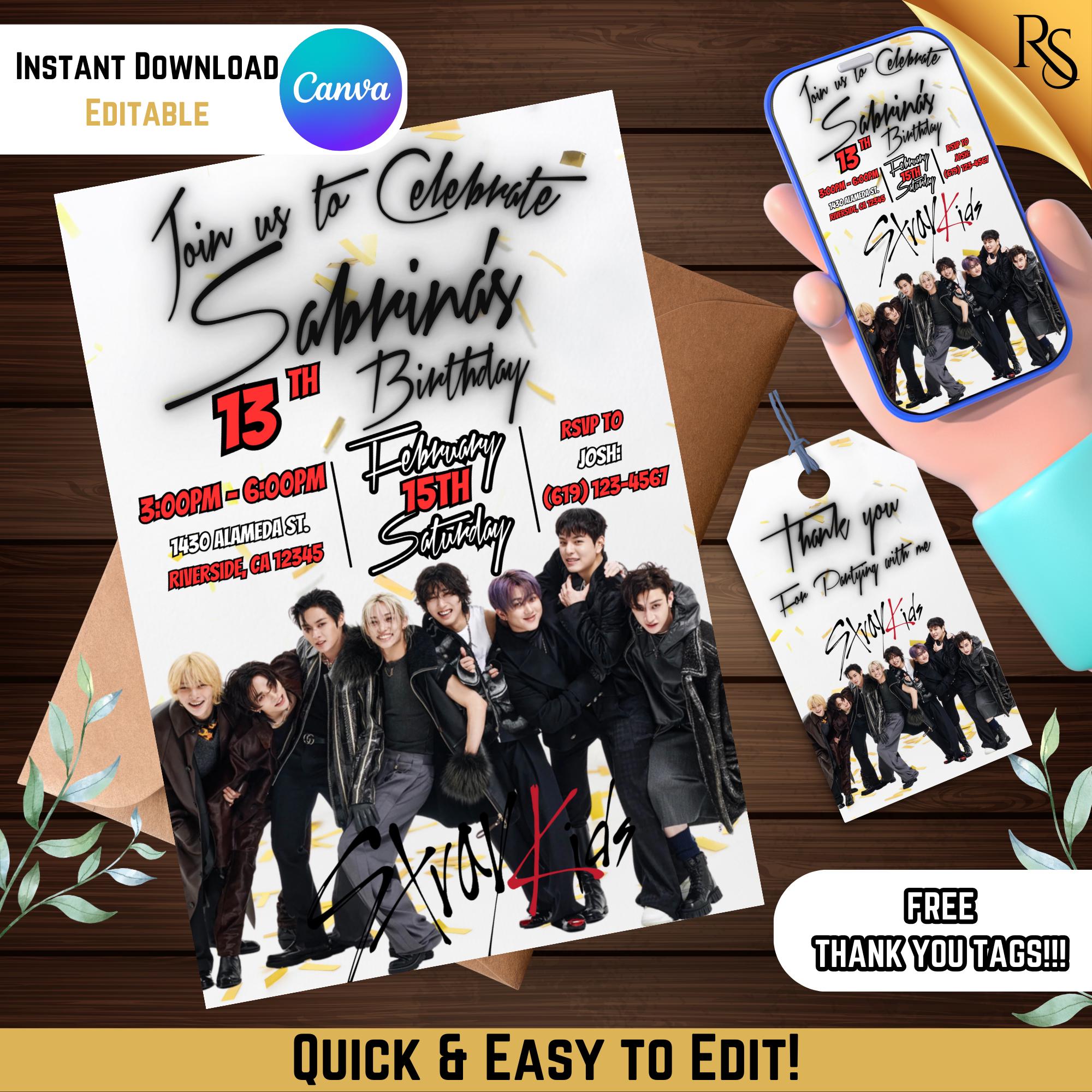 Kpop Invite - Etsy