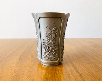 Royal Selangor Intricately Carved Pewter Four Seasons Vase Small