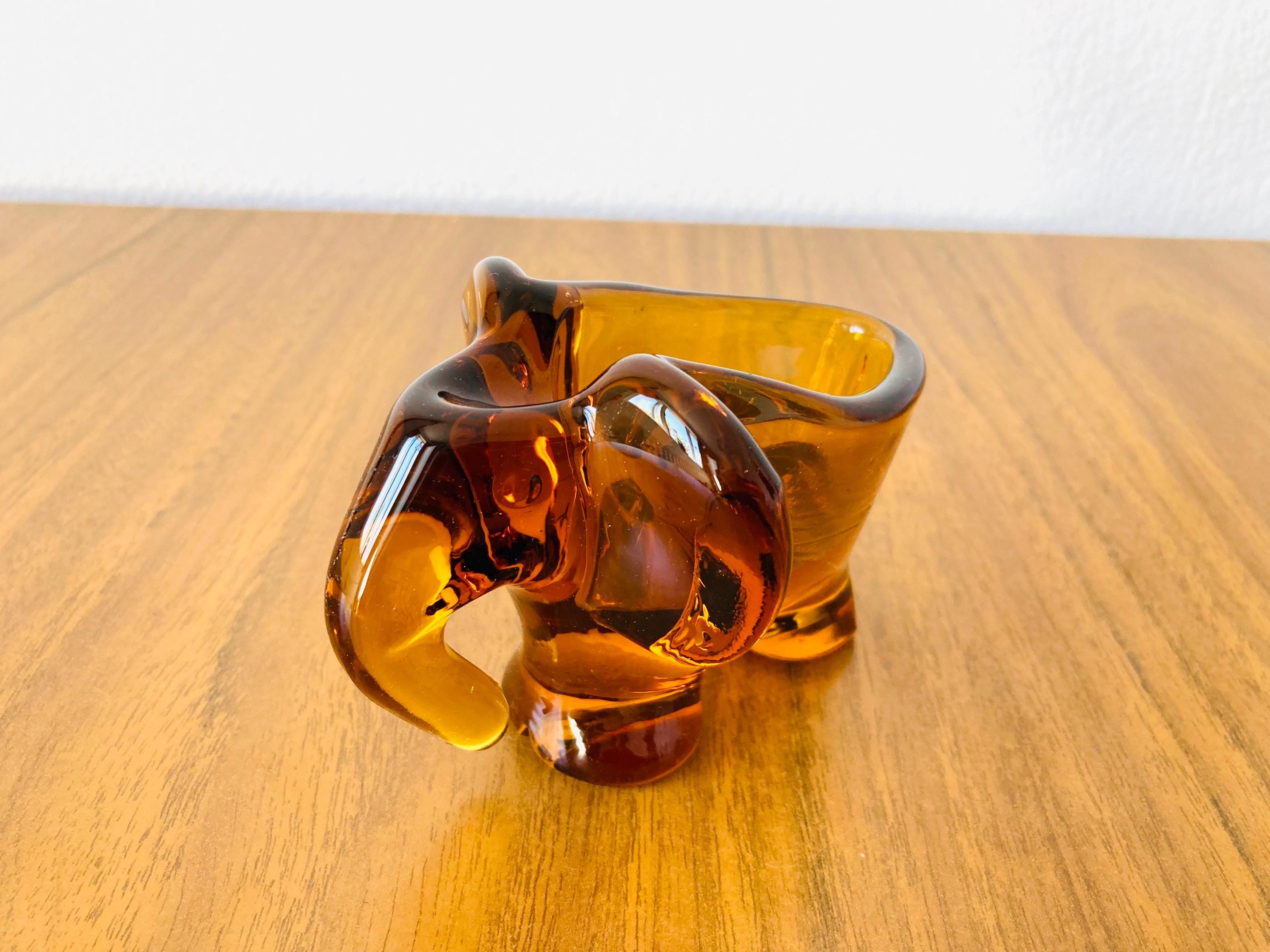 Kanawha Glass Elephant - Etsy