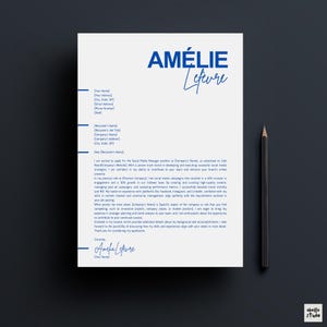 Modelo de currículo CV Carta de apresentação | Currículo moderno minimalista profissional limpo e ousado | Canva | Estágio criativo para estudantes de TI Mídia gráfica