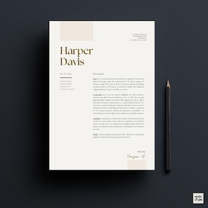 Resume Template CV Cover letter | Clean Simple Professional Minimalist Modern Resume | Canva Resume | Creative Marketing Accountant Finance