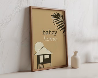 Philippines Artwork Tagalog Printable Poster Boho Home Decor Filipino Culture Bahay Print Filipino American Pinoy Pride Filipino Language