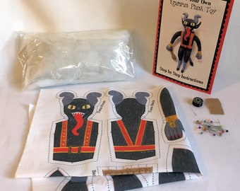 Krampus plush toy DIY sewing kit