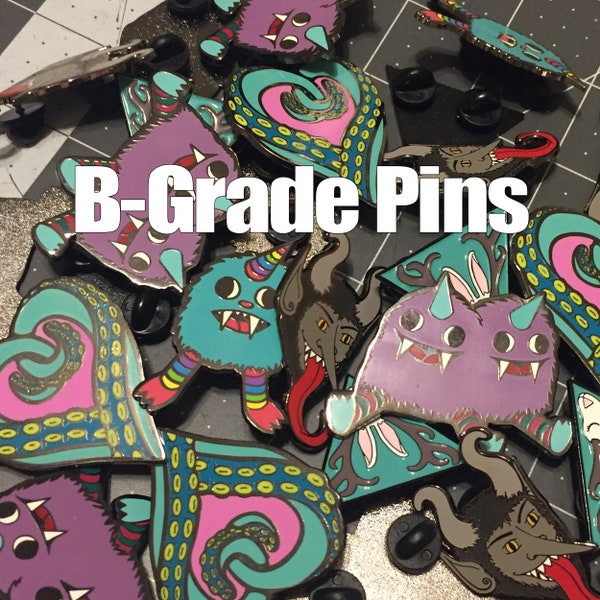 B Grade Enamel Pins seconds sale