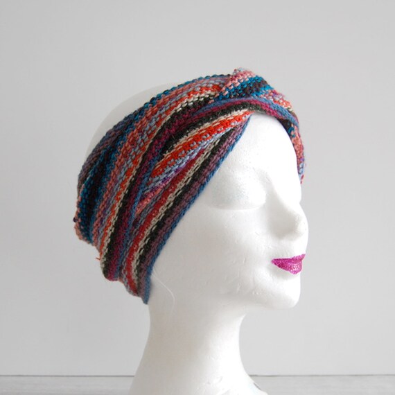 hand knit wrap scarf, vintage wrap scarf, vintage… - image 6