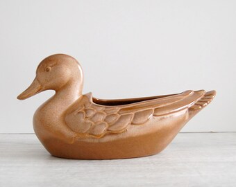 Authentic Frankoma Mallard Duck Pottery Midcentury Artisan
