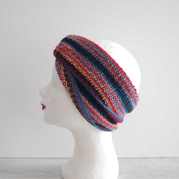 hand knit wrap scarf, vintage wrap scarf, vintage… - image 4