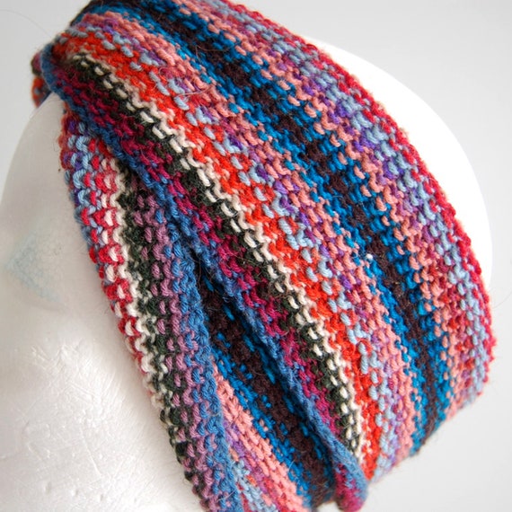 hand knit wrap scarf, vintage wrap scarf, vintage… - image 3