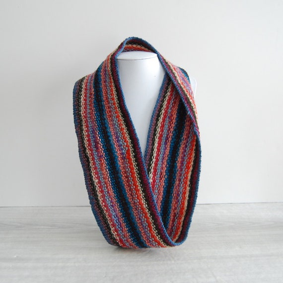 hand knit wrap scarf, vintage wrap scarf, vintage… - image 7