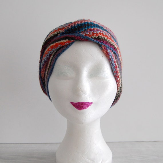 hand knit wrap scarf, vintage wrap scarf, vintage… - image 7
