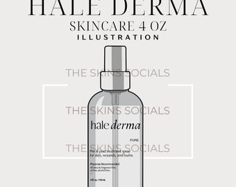 Hale Derma 4 oz-spuitfles, png-afbeelding: huidverzorgingsafbeelding (digitale download)