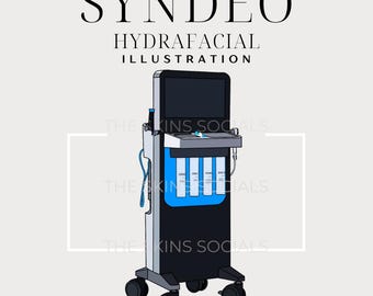 Syndeo HydraFacial Digital Illustration – PNG File for Aestheticians