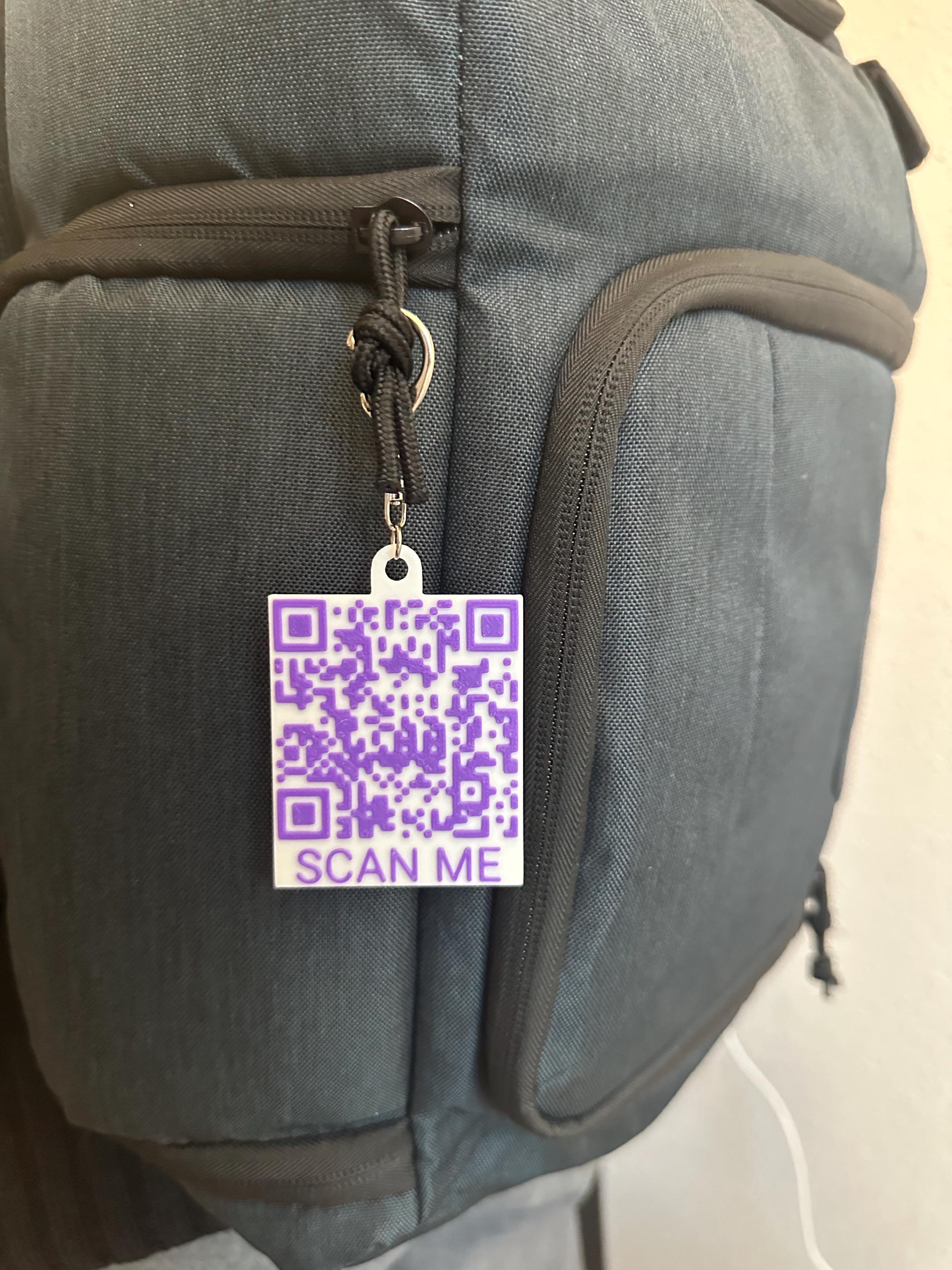 Custom 3D Printed QR Code Keychain: Personalized Scan & Go Tag - Etsy