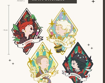 Good Omens Ineffable Husbands | Die-cut Matt Sticker Set | Crowley and Aziraphale | gabriel and beelzebub