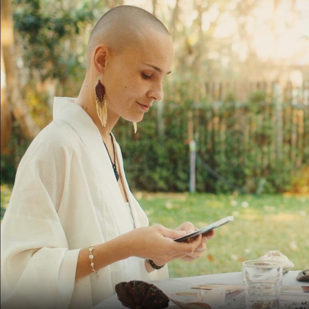 A tarot card reading for love, suggesting reflection on relationship paths