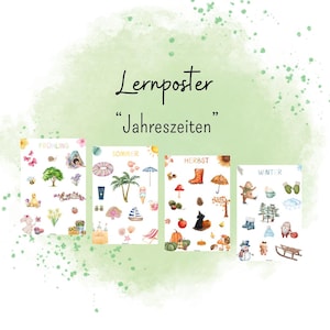 Jahreszeitenposter, Lernposter