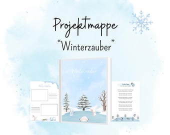 “Winter Magic” project folder, winter project folder, kindergarten