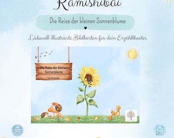 Kamishibai "The Journey of the Little Sunflower", Story about Sunflowers, Children's Story