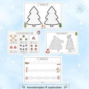 Winter booklet for preschoolers, preschool booklet, preschool book image 4