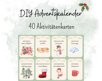 Calendarios de Adviento caseros, ideas para rellenar el calendario de Adviento, vales de actividades, calendarios de Adviento para niños