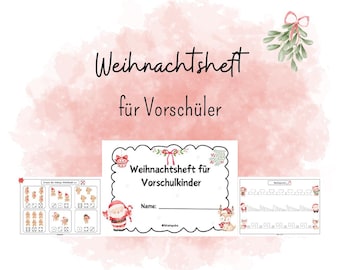 Christmas booklet for preschoolers, preschool booklet, preschool book