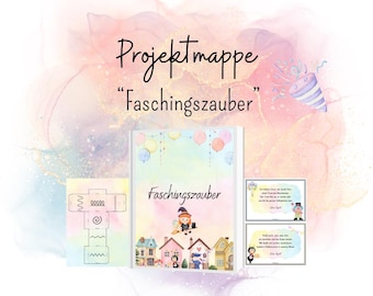 Project folder on the topic of carnival, Mardi Gras