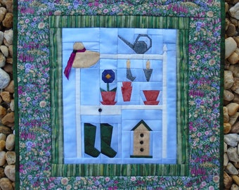 Garden Quilt / Gardening Wall Art / Potting Bench Art