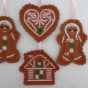 Victorian Gingerbread Christmas Ornaments / Christmas Ornaments