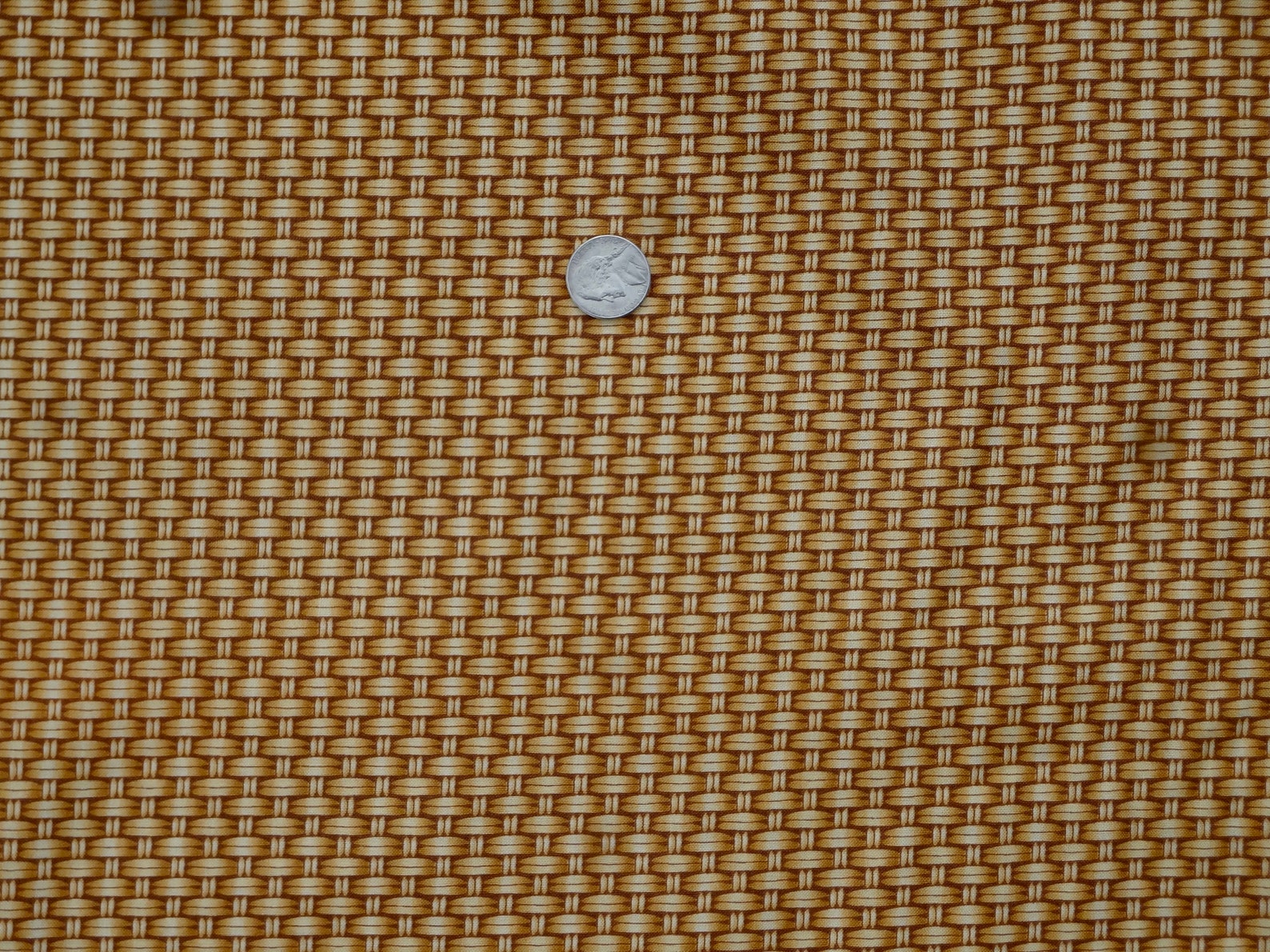 Basket Weave Cotton Fabric / Basket Fabric / Cotton Fabric / Tan Fabric