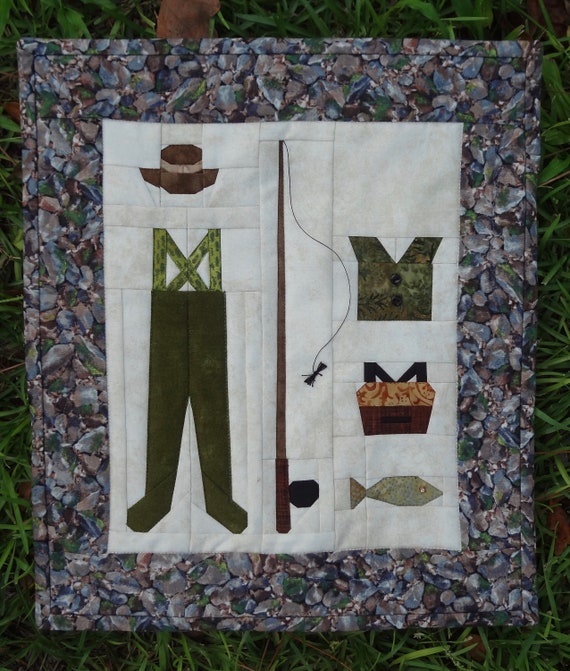 Fly Fishing Wall Quilt / Fly Fishing Quilt / Fishing Art Etsy
