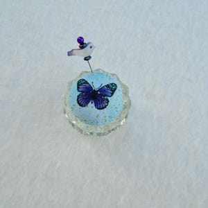 Butterfly Pincushion / Collector Pincushion / Salt Cellar Pincushion