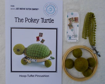 Turtle Pincushion Pattern / Pincushion Pattern / Turtle Pincushion Kit
