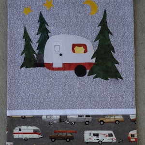 Camper Hand Towel / Decorator Towel Camper / Tea Towel / Travel Trailer Towel / Camper