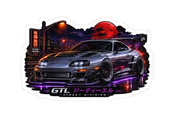 JDM Car Sticker | Tuner Car Decal | Street Racing Vinyl Sticker | Japanese Car Enthusiast Gift