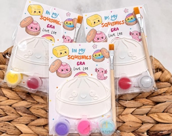 dumpling-shaped  Paint Kit Party Favors: Personalized dumpling Theme,DIY, gift bags.