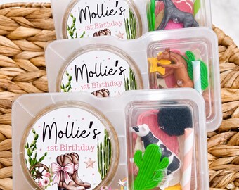 Cowgirl Party Favors | Personalized  western Birthday Activity Kit.