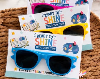Back to School Kids Sunglasses Card Template | Instant Digital Download | Printable 8.5" x 11"