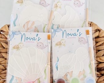 Under the sea Paint Kit: Kids Birthday Party Favor.DIY